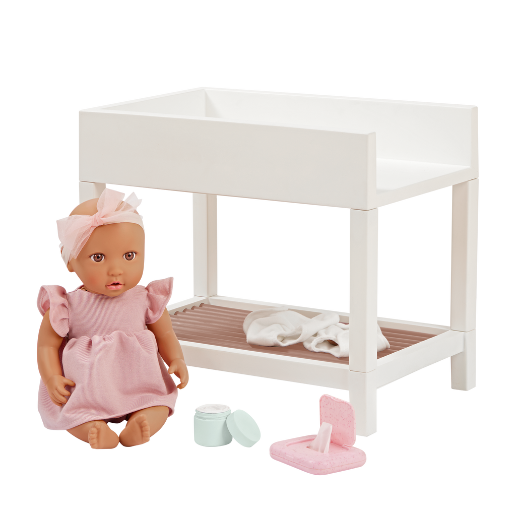 LullaBaby Doll Changing Table Set - Changing Accessories for Baby Dolls - LullaBaby UK
