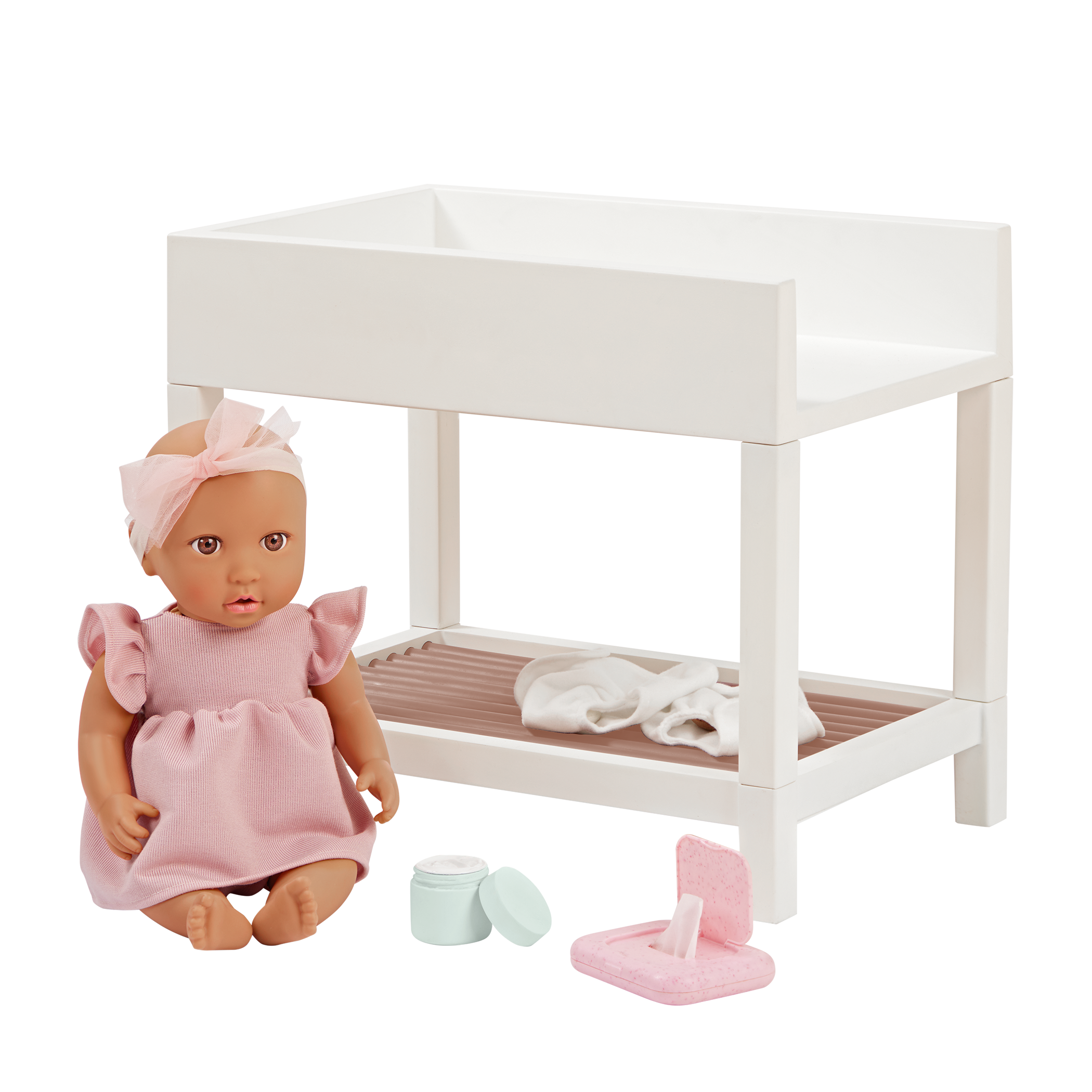 LullaBaby Doll Changing Table Set - Changing Accessories for Baby Dolls - LullaBaby UK