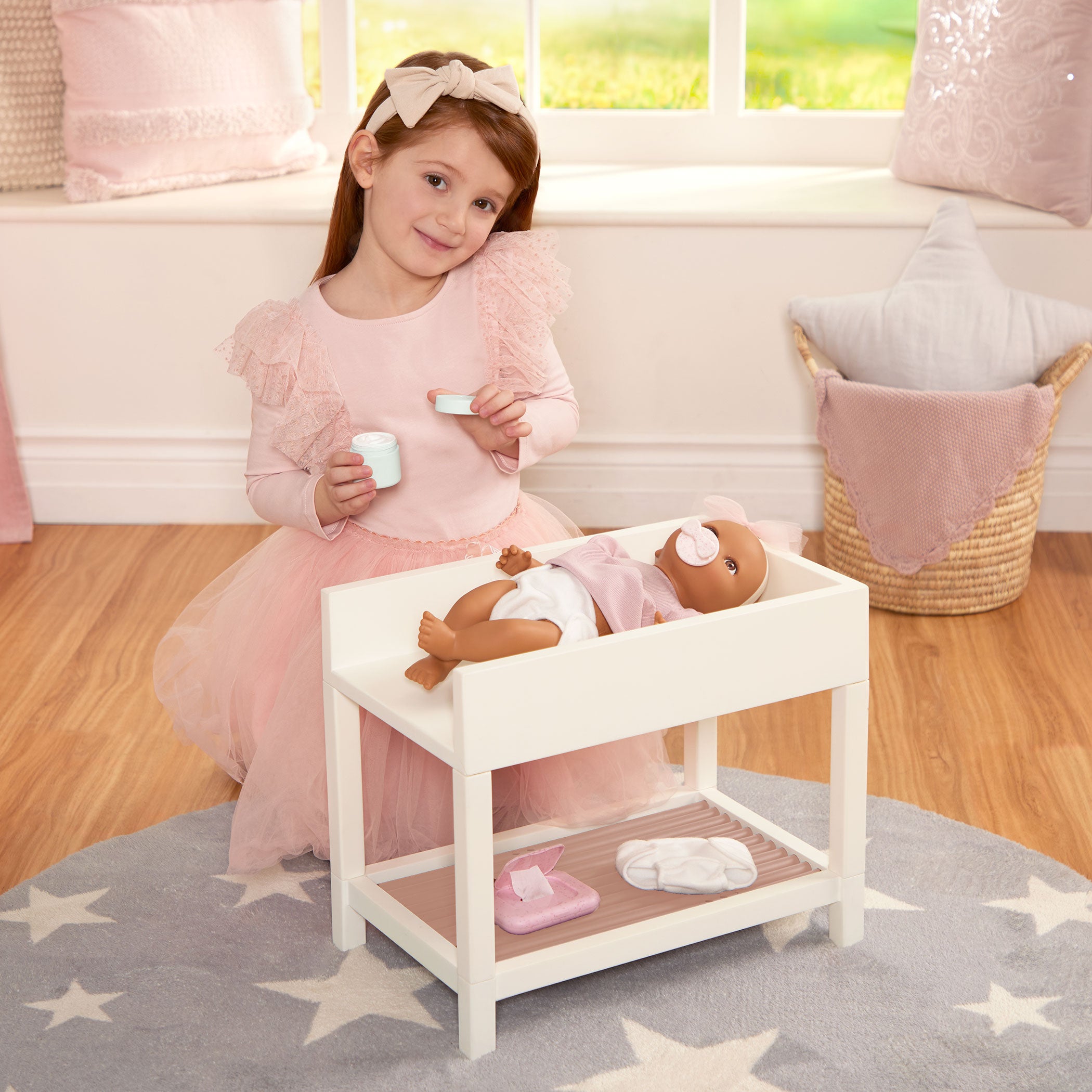 LullaBaby Doll Changing Table Set - Changing Accessories for Baby Dolls - LullaBaby UK