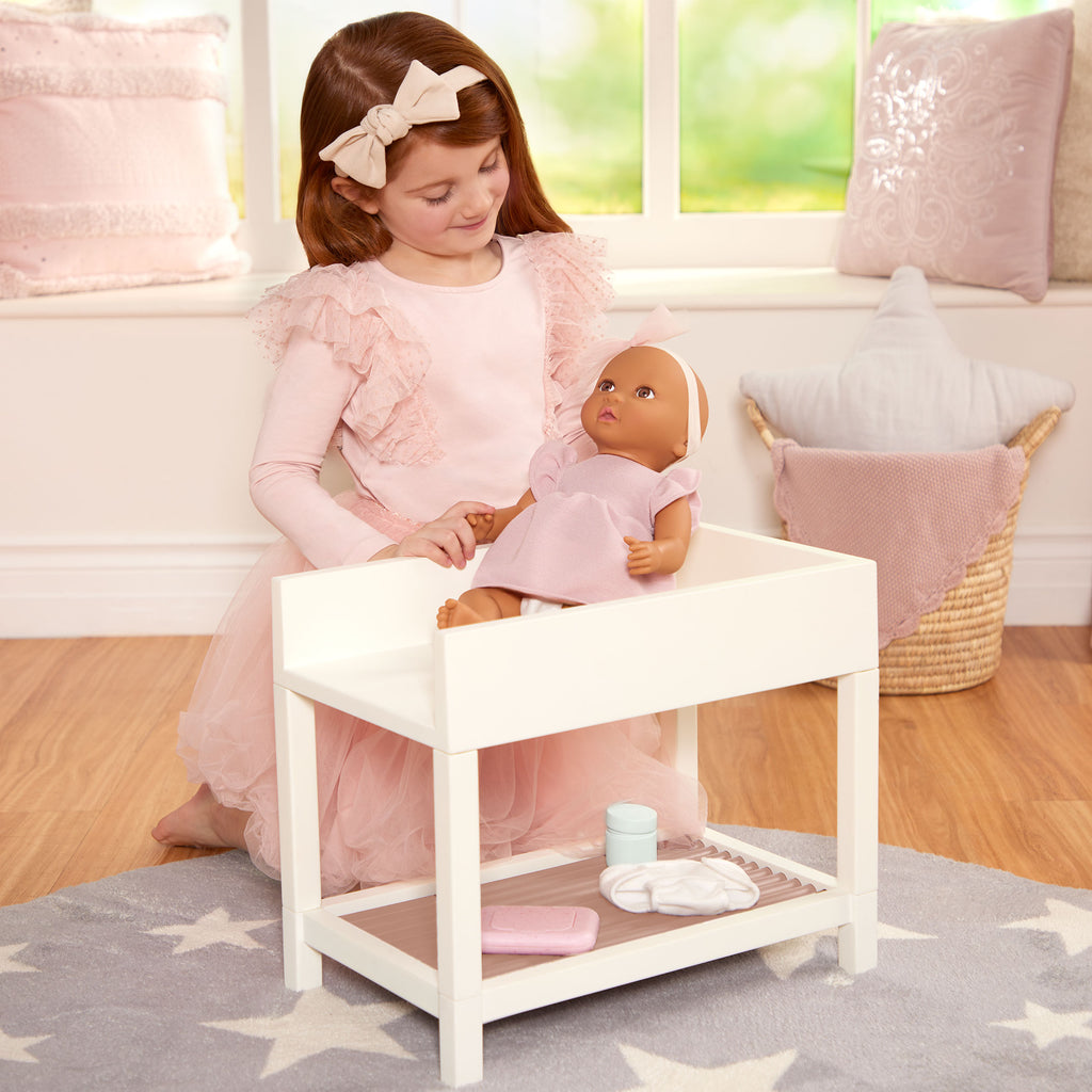 LullaBaby Doll Changing Table Set - Changing Accessories for Baby Dolls - LullaBaby UK