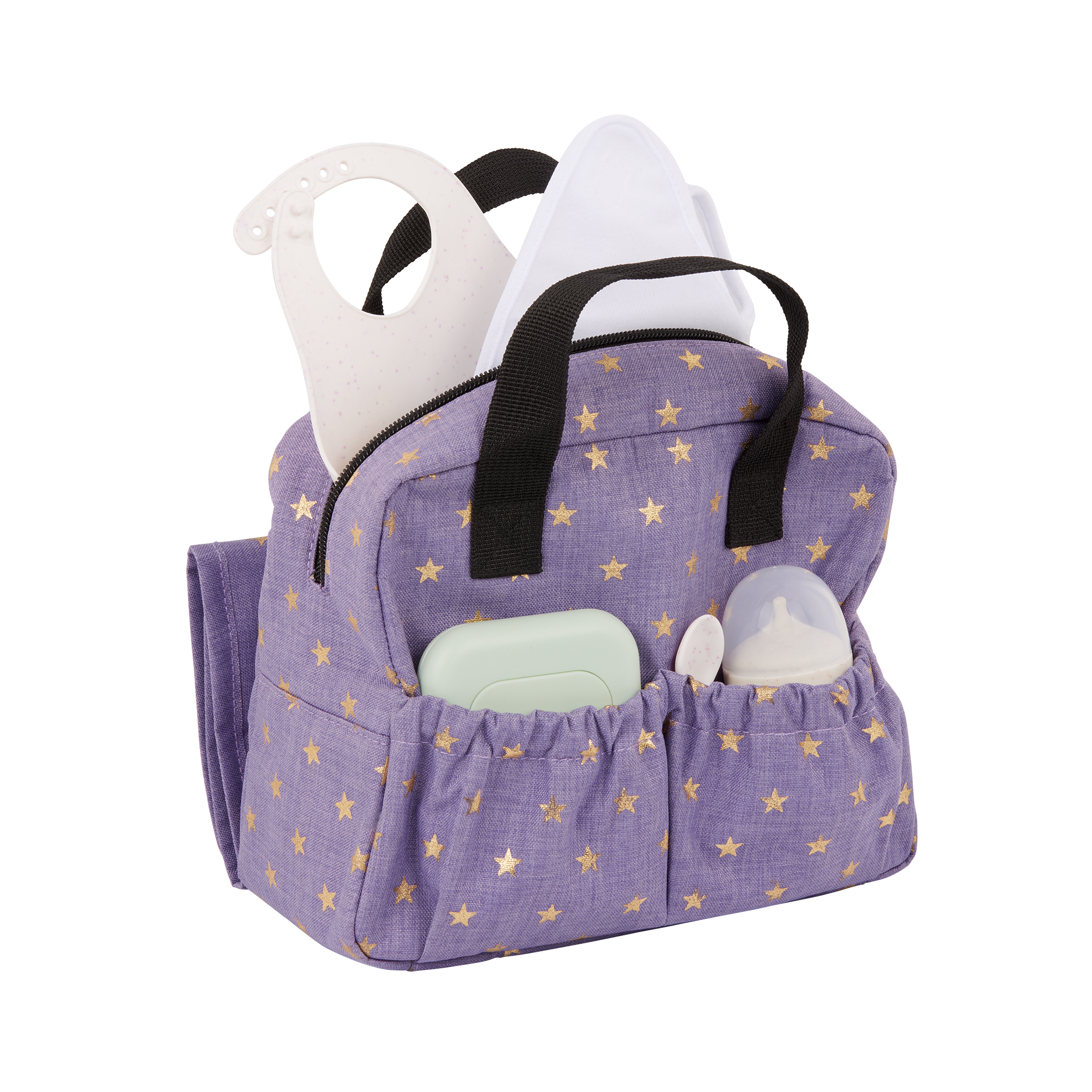 Baby Doll Nappy Bag in Purple - Changing Accessories for Baby Doll - LullaBaby