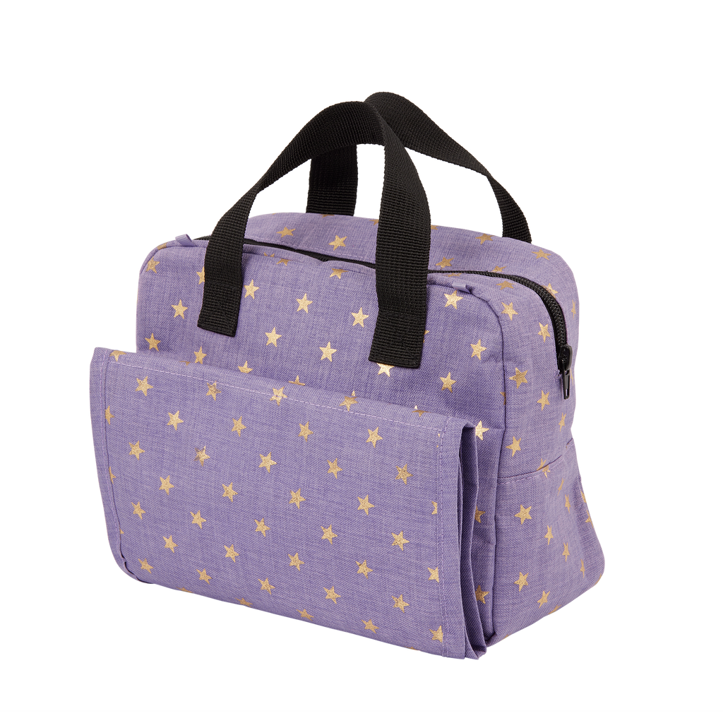 Baby Doll Nappy Bag in Purple - Changing Accessories for Baby Doll - LullaBaby