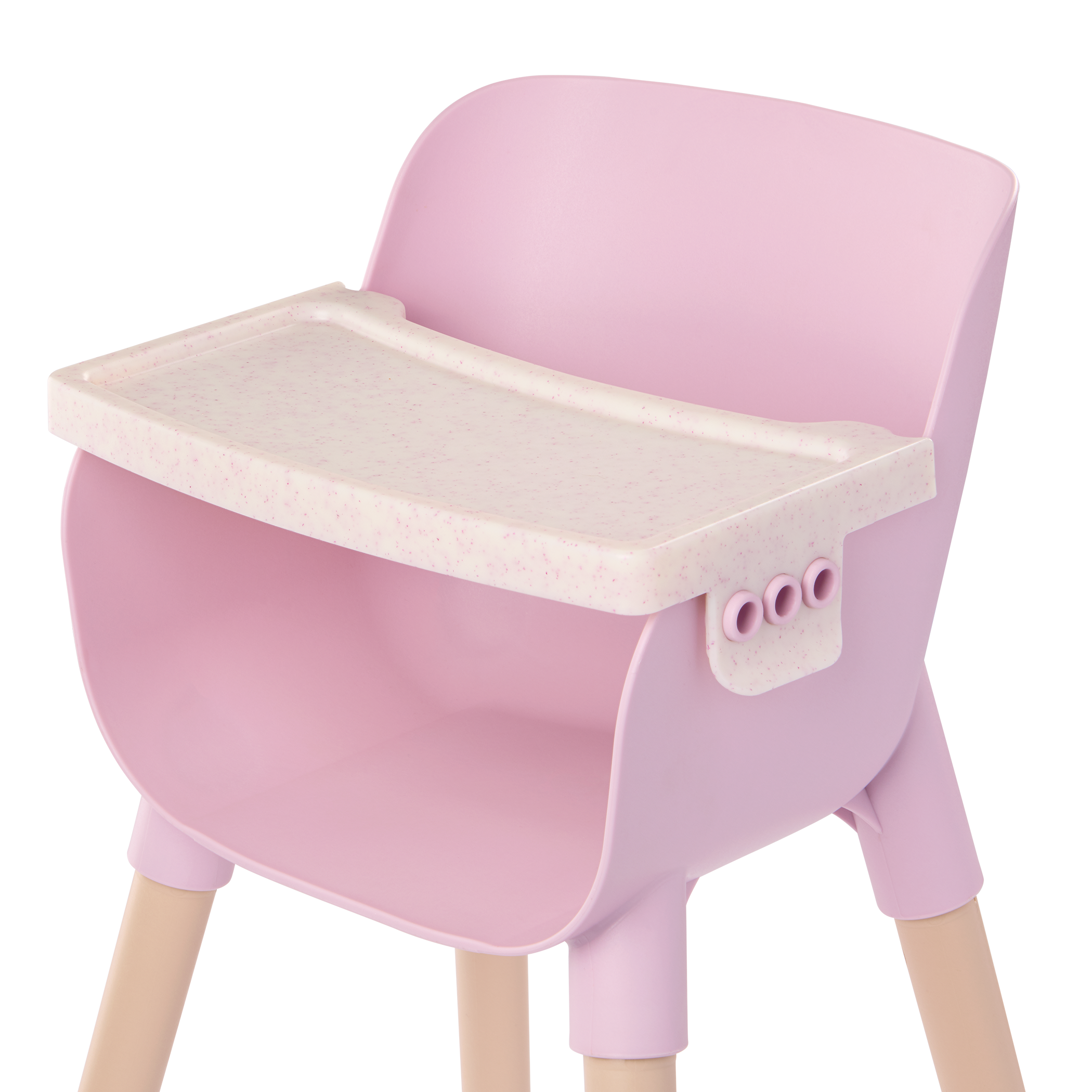 Baby Doll High Chair in Pink - Accessory for 36cm Baby Dolls - LullaBaby UK