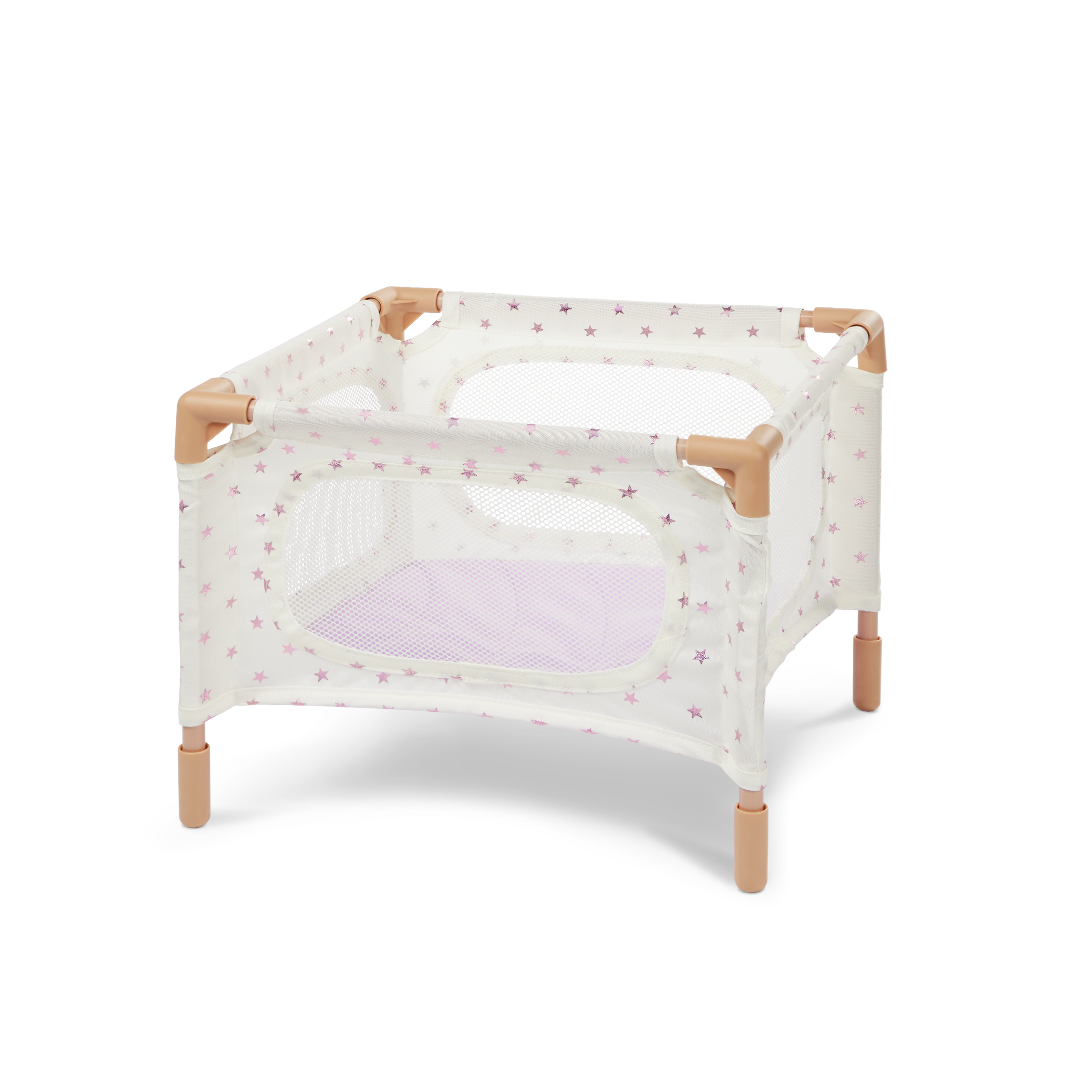 LullaBaby Doll Nursery Set - White & Lilac Coloured Nursery - Playpen, Jogger Pram & Highchair - Baby Doll Accessories - LullaBaby UK