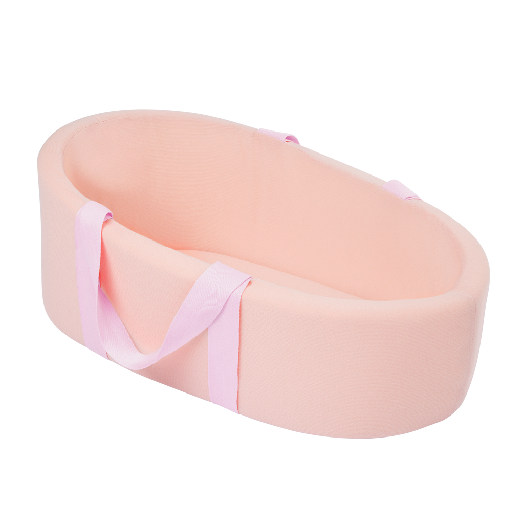 LullaBaby Doll & Soft Bassinet Carrier - Pink Carrier for 36cm Baby Doll - Baby Doll & Accessory - Gifts for Kids Ages 2 Years +- LullaBaby UK
