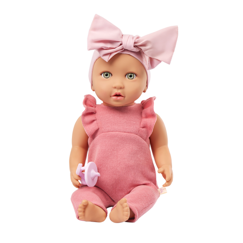 LullaBaby Doll & Soft Bassinet Carrier - Pink Carrier for 36cm Baby Doll - Baby Doll & Accessory - Gifts for Kids Ages 2 Years +- LullaBaby UK
