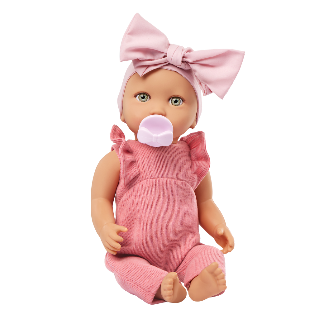 LullaBaby Doll & Soft Bassinet Carrier - Pink Carrier for 36cm Baby Doll - Baby Doll & Accessory - Gifts for Kids Ages 2 Years +- LullaBaby UK